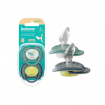BABOO&reg; Calmy silikoninis ortodontinis čiulptukas su sterilizavimo dėžute, Lagoon Fiesta, 6+ mėn, 2 vnt.