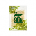 I'M SORRY FOR MY SKIN, lak&scaron;tinė veido kaukė, Real Mugwort Calming Mask, 23 ml