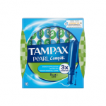 TAMPAX tamponai COMPAK PEARL SUPER, 16 vnt.