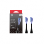 OCLEAN pakaitinės galvutės ULTRA WHITE UW02 B02, juoda spalva, 2 vnt.