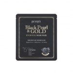 PETITFEE hidrogelinė veido kaukė su auksu ir juodaisiais perlais BLACK PEARL & GOLD, 1 vnt.