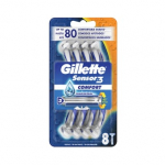 GILLETTE vienkartiniai skustuvai BLUE 3, 8 vnt.