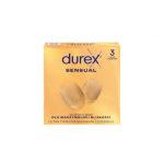 DUREX prezervatyvai SENSUAL, 3 vnt.