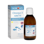 NORSAN OMEGA-3 ARKTIS su vitaminu D, citrinų skonio, 200 ml.