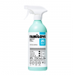 YOPE &ldquo;FAMILOVE&rdquo; langų ir veidrodžių valiklis, 750 ml.