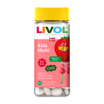 LIVOL MULTI, vaikams, bra&scaron;kių skonio, 60 tablečių