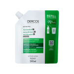 VICHY DERCOS DS, &scaron;ampūnas pleiskanojančiai, riebiai galvos odai, ekonomi&scaron;kas papildymas, 390ml