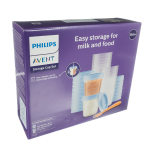 PHILIPS AVENT, indelių rinkinys Via maisteliui laikyti, SCF721/20, 20 vnt.