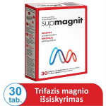 SUPMAGNIT, 30 pailginto atpalaidavimo trijų sluoksnių tablečių