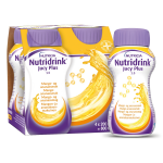 NUTRIDRINK JUCY PLUS, mangų ir ananasų skonio, 4x200ml, 4 vnt.