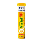 VITAL POWER VITAMINAS C 1000MG SU CINKU IR RUTINU, 20 &scaron;nyp&scaron;čiųjų tablečių
