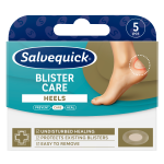 SALVEQUICK, Blister Care Heels, pleistrai, 5 vnt.