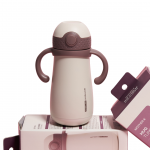 Mother-K HUG Termo gertuvė su &scaron;iaudeliu, Plum, 350 ml.