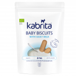 Kabrita&reg; Ožkos pieno pagrindu pagaminti sausainiai nuo 6 mėn, 115 g.