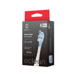 OCLEAN, elektrinio dantų &scaron;epetėlio Ultra Clean serijos baltos spalvos galvutės, 2 vnt.