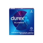 DUREX CLASSIC, prezervatyvai, 3 vnt.