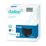 DAILEE PANT PREMIUM BLACK PLUS, sauskelnės-kelnaitės, L, 15 vnt.