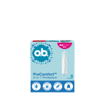 O.B. PRO COMFORT MINI, tamponai, 8 vnt.