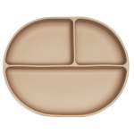 Mother-K Silikoninė prilimpanti lėk&scaron;tė su skyreliais, nuo 6mėn., Beige