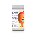 LIVOL MULTI, vitaminai vaikams, vaisių skonio, 60 kramtomųjų tablečių