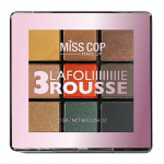 Miss Cop Palette NUANCIER akių &scaron;e&scaron;ėlių paletė, 3- Rousse, 7,2 g.