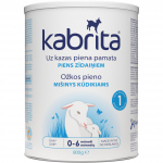 KABRITA&reg; 1 (0 &ndash; 6 mėn) Pradinis adaptuotas ožkos pieno mi&scaron;inys, padedantis palaikyti normalią vi&scaron;kinimo sistemos funkciją. 800g.