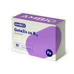 AMBIO GELEŽIS SU B12, 30 tablečių