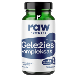 RAW POWDERS Geležies kompleksas PLUS, 60 kapsulių