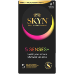 LIFESTYLES SKYN 5 SENSES, prezervatyvai, 5 vnt.