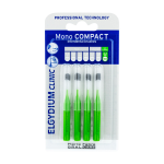 ELGYDIUM CLINIC MONO COMPACT, tarpdančių &scaron;epetėliai 2,2mm žalia spalva, 4 vienetai