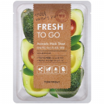 TONYMOLY Veido kaukė Fresh To Go Avocado Mask Sheet TM00002117, su avokadų ekstraktu