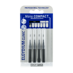 ELGYDIUM CLINIC MONO COMPACT, tarpdančių &scaron;epetėliai 0,6mm juoda spalva, 4 vienetai