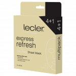 LECLER EXPRESS REFRESH 4+1, greito poveikio lak&scaron;tinė veido kaukė, 5 vnt.