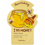 TONYMOLY Veido kaukė I&acute;m Honey Mask Sheet TM00000726, su medaus ekstraktu 21 g