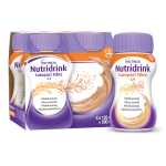 NUTRIDRINK Compact fibre, moka kavos skonio, 4X125ML