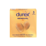 DUREX SENSUAL XL, prezervatyvai, 3 vnt.