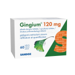 GINGIUM, 120 mg, plėvele dengtos tabletės, N60