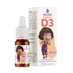 ECOSH KAKĖ MAKĖ, Vitaminas D3 su kokosų aliejumi 400 IU, 10 ml