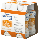 RESOURCE 2.0, abrikosų skonio gėrimas, 200ml, 4 vienetai