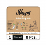 Sleepy &ldquo;Ecologic&rdquo; higieniniai paketai, 1 dydžio "Normal", 8 vnt.