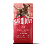 CARNILOVE ACTIVE Dog Dry Venison & Reindeer & Wild Boar sausas maistas &scaron;unims - Produkto Svoris 1.5kg