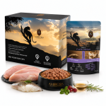 AMBROSIA Cat Adult & Sterilized Cod & Chicken 85g*12vnt. konservai katėms su menke ir vi&scaron;tiena