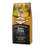 Carni Love Salmon & Turkey Adult Large Breed begrūdis sausas maistas didelių veislių &scaron;unims - Produkto Svoris 1.5kg
