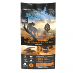 AMBROSIA Fresh Salmon & Chicken Sterilized Cat & Adult - begrūdis sausas maistas katėms su la&scaron;i&scaron;a ir vi&scaron;tiena - Produkto Svoris 1kg (sveriamas)