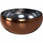 Dog Fantasy dvigubos sienelės dubenėlis rosegold &ndash; prabanga ir prakti&scaron;kumas - Produkto Tūris 376ml
