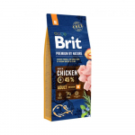 Brit Premium by Nature Adult M sausas maistas vidurinių veislių &scaron;unims su vi&scaron;tiena - Produkto Svoris 3kg