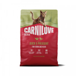 CARNILOVE ACTIVE Cat Duck & Pheasant Sterilised sausas pa&scaron;aras katėms su antiena ir fazanu - Produkto Svoris 400g
