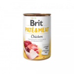 Brit Care Chicken Pate & Meat konservai &scaron;unims su vi&scaron;tiena 400g