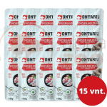 ONTARIO Chicken & Crab konservai katėms su vi&scaron;tiena ir menke sultinyje 80g x15vnt.