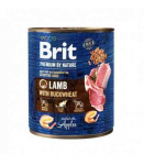 Brit Premium by Nature Lamb with Buckwheat konservai &scaron;unims su ėriena ir grikiais - Produkto Svoris 6 X 800g